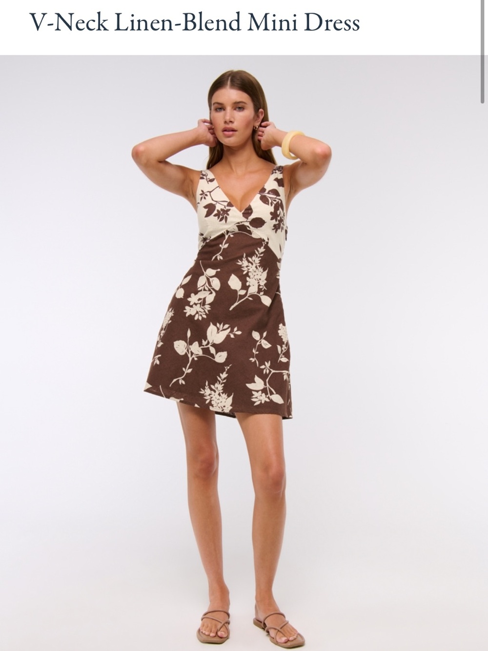 Abercrombie and Fitch linen blend v neck
mini dress , NWT SZ XSP